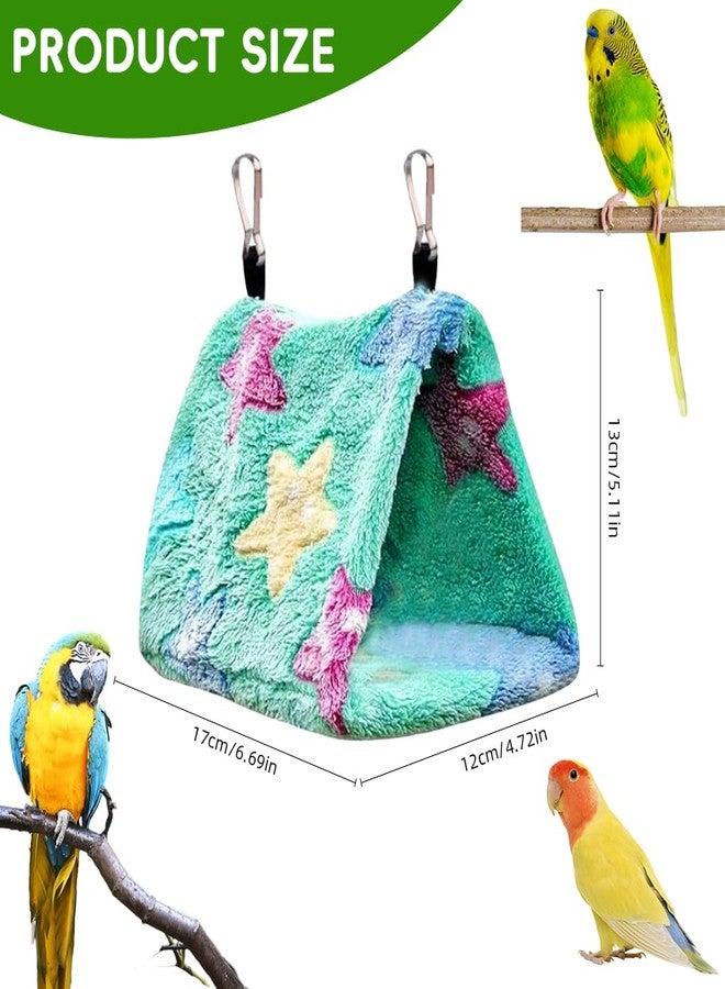 Qpets عش طيور معلق من كيو بيتس® للقفص، عش أرجوحة فاخر للطيور الصغيرة مثل الببغاوات الصغيرة والبادجي، سرير يُثبت على القفص مع بطانة قابلة للإزالة للكوكاتيل وطيور الحب والعصافير. - Image 2